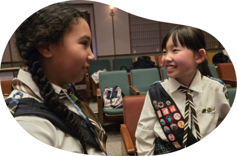 ガールスカウトは、「体験しながらたのしく学べる」成長の場所。