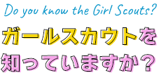 Do you know the Girl Scouts?ガールスカウトを知っていますか？